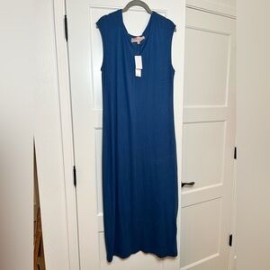 NWT Philosophy Sleeveless V-Neck Jersey Knit Dress (Large)